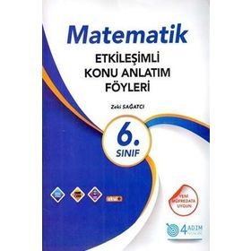 6. Sınıf Matematik Etkinlik Konu Anlatım Föyleri 4 Adım Yayınları