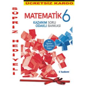 6. Sınıf Matematik Kazanım Odaklı Soru Bankası Tudem Yayınları