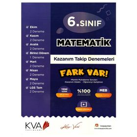 6. Sınıf Matematik Kazanım Takip Denemeleri Koray Varol Akademi