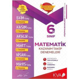 6. Sınıf Matematik Kazanım Takip Denemeleri Koray Varol Akademi