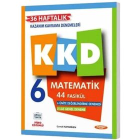 6. Sınıf Matematik KKD Denemeleri 44 Fasikül Kurmay Yayınları
