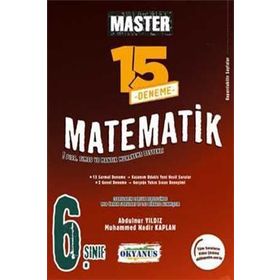 6. Sınıf Matematik Master 15 Deneme - Okyanus Yayınları