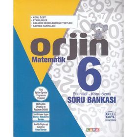 6 Sınıf Matematik Orjin Konu Özetli Soru Bankası - Gama Yayınları