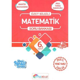 6. Sınıf Matematik Özet Bilgili Soru Bankası KöşeBilgi Yayınları