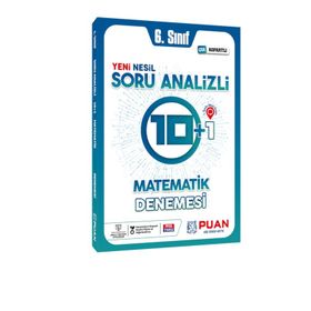 6. Sınıf Matematik Soru Analizli 10+1 Deneme Puan Yayınları