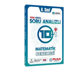 6. Sınıf Matematik Soru Analizli 10+1 Deneme Puan Yayınları