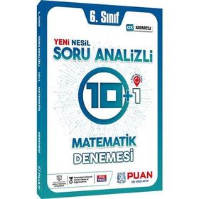6. Sınıf Matematik Soru Analizli 10+1 Deneme Puan Yayınları