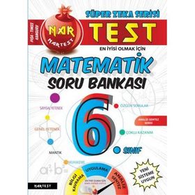 6. Sınıf Matematik Soru Bankası Fen Liselerine Hazırlık Meraklısına-Nartest Yayınları