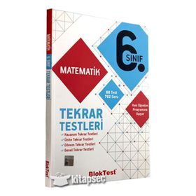 6. Sınıf Matematik Tekrar Testleri Bloktest Yayınları