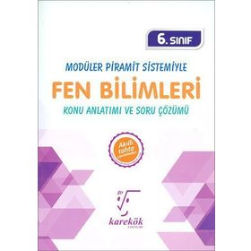 6.Sınıf Modüler Piramit Sistemiyle Fen Bilimleri MPS Konu Anlatımı ve Soru Çözümü Karekök Yayınları