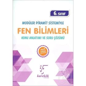 6.Sınıf Modüler Piramit Sistemiyle Fen Bilimleri MPS Konu Anlatımı ve Soru Çözümü Karekök Yayınları