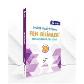 6.Sınıf Modüler Piramit Sistemiyle Fen Bilimleri MPS Konu Anlatımı ve Soru Çözümü Karekök Yayınları
