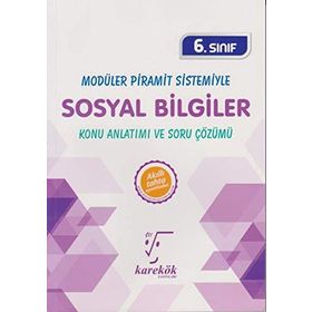 6.Sınıf Modüler Piramit Sistemiyle Sosyal Bilgiler MPS Konu Anlatımı ve Soru Çözümü Karekök Yayınları