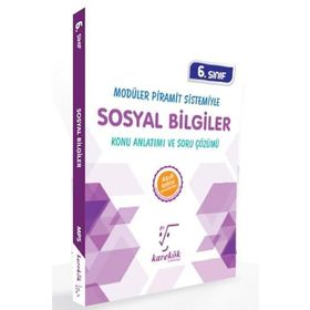 6.Sınıf Modüler Piramit Sistemiyle Sosyal Bilgiler MPS Konu Anlatımı ve Soru Çözümü Karekök Yayınları