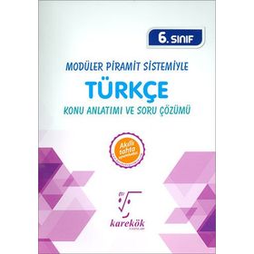 6.Sınıf Modüler Piramit Sistemiyle Türkçe MPS Konu Anlatımı ve Soru Çözümü Karekök Yayınları