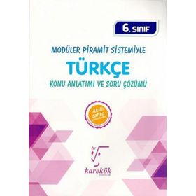 6.Sınıf Modüler Piramit Sistemiyle Türkçe MPS Konu Anlatımı ve Soru Çözümü Karekök Yayınları