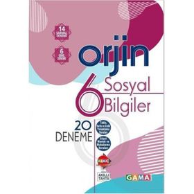 6. Sınıf Nar Sosyal Bilgiler 20'li Deneme - Gama Yayınları