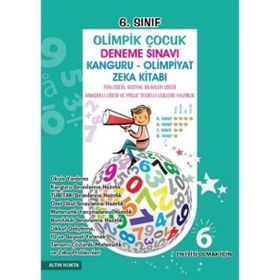 6. Sınıf Olimpik Çocuk Deneme Sınavı Kanguru - Olimpiyat Zeka Kitabı Tamamı Çözümlü - kollektif