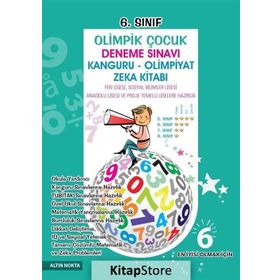 6. Sınıf Olimpik Çocuk Deneme Sınavı Kanguru - Olimpiyat Zeka Kitabı Tamamı Çözümlü - kollektif