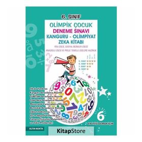 6. Sınıf Olimpik Çocuk Deneme Sınavı Kanguru - Olimpiyat Zeka Kitabı Tamamı Çözümlü - kollektif