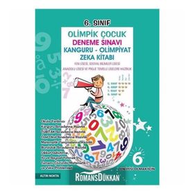6. Sınıf Olimpik Çocuk Deneme Sınavı Kanguru - Olimpiyat Zeka Kitabı Tamamı Çözümlü - kollektif