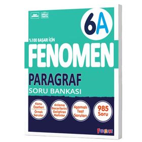 6. Sınıf Paragraf A Soru Bankası Fenomen Yayınları