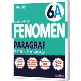 6. Sınıf Paragraf A Soru Bankası Fenomen Yayınları