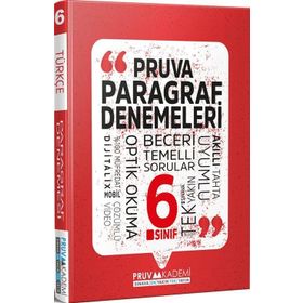 6. Sınıf Paragraf Deneme Pruva Akademi Yayınları