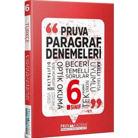 6. Sınıf Paragraf Deneme Pruva Akademi Yayınları