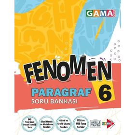 6. Sınıf Paragraf Fenomen Soru Bankası-Gama Okul Yayınları