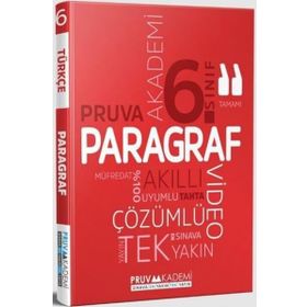 6. Sınıf Paragraf Soru Bankası Pruva Akademi Yayınları