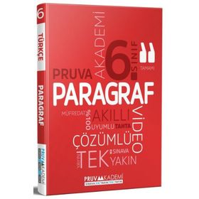 6. Sınıf Paragraf Soru Bankası Pruva Akademi Yayınları
