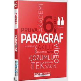 6. Sınıf Paragraf Soru Bankası Pruva Akademi Yayınları