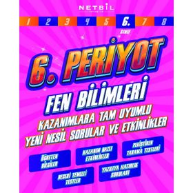 6.Sınıf Periyot Fen Bilimleri Etkinlikli Soru Bankası-Netbil Yayınları