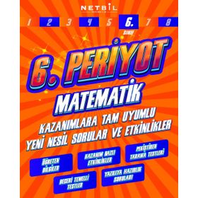 6. Sınıf Periyot Matematik Etkinlikli Soru Bankası-Netbil Yayınları