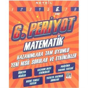 6. Sınıf Periyot Matematik Etkinlikli Soru Bankası-Netbil Yayınları