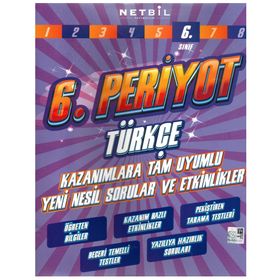6. Sınıf Periyot Türkçe Etkinlikli Soru Bankası-Netbil Yayınları