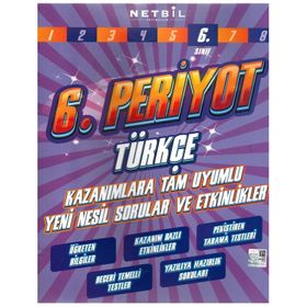 6. Sınıf Periyot Türkçe Etkinlikli Soru Bankası-Netbil Yayınları