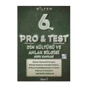 6. Sınıf Pro & Test Din Kültürü ve Ahlak Bilgisi Soru Bankası - Bilfen Yayınları