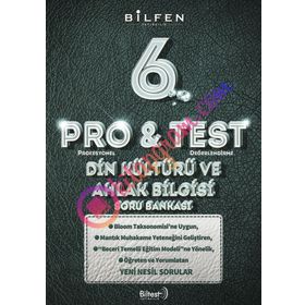 6. Sınıf Pro & Test Din Kültürü ve Ahlak Bilgisi Soru Bankası - Bilfen Yayınları