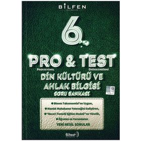 6. Sınıf Pro & Test Din Kültürü ve Ahlak Bilgisi Soru Bankası - Bilfen Yayınları