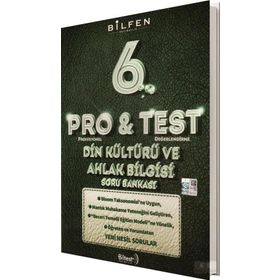 6. Sınıf Pro & Test Din Kültürü ve Ahlak Bilgisi Soru Bankası - Bilfen Yayınları