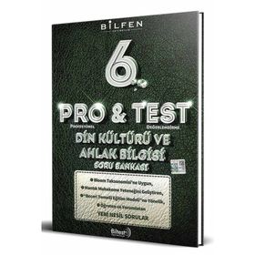 6. Sınıf Pro & Test Din Kültürü ve Ahlak Bilgisi Soru Bankası - Bilfen Yayınları