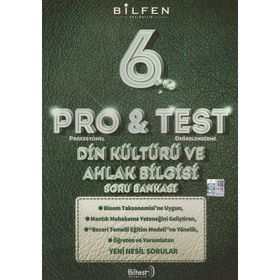 6. Sınıf Pro & Test Din Kültürü ve Ahlak Bilgisi Soru Bankası - Bilfen Yayınları