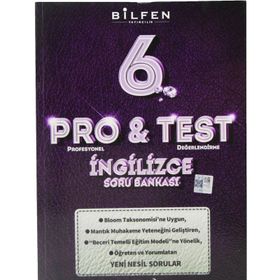 6. Sınıf Pro Test İngilizce Bilgisi Soru Bankası Bilfen Yayınları