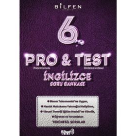 6. Sınıf Pro Test İngilizce Bilgisi Soru Bankası Bilfen Yayınları