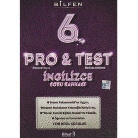 6. Sınıf Pro Test İngilizce Bilgisi Soru Bankası Bilfen Yayınları