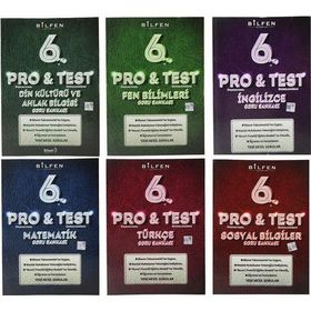6. Sınıf Pro & Test Soru Bankası Seti - 6 Kitap - Bilfen Yayınları