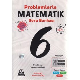 6. Sınıf Problemlerle Matematik Soru Bankası Örnek-Akademi Yayınları