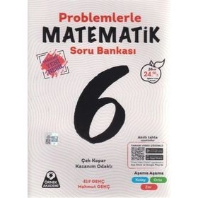 6. Sınıf Problemlerle Matematik Soru Bankası Örnek-Akademi Yayınları